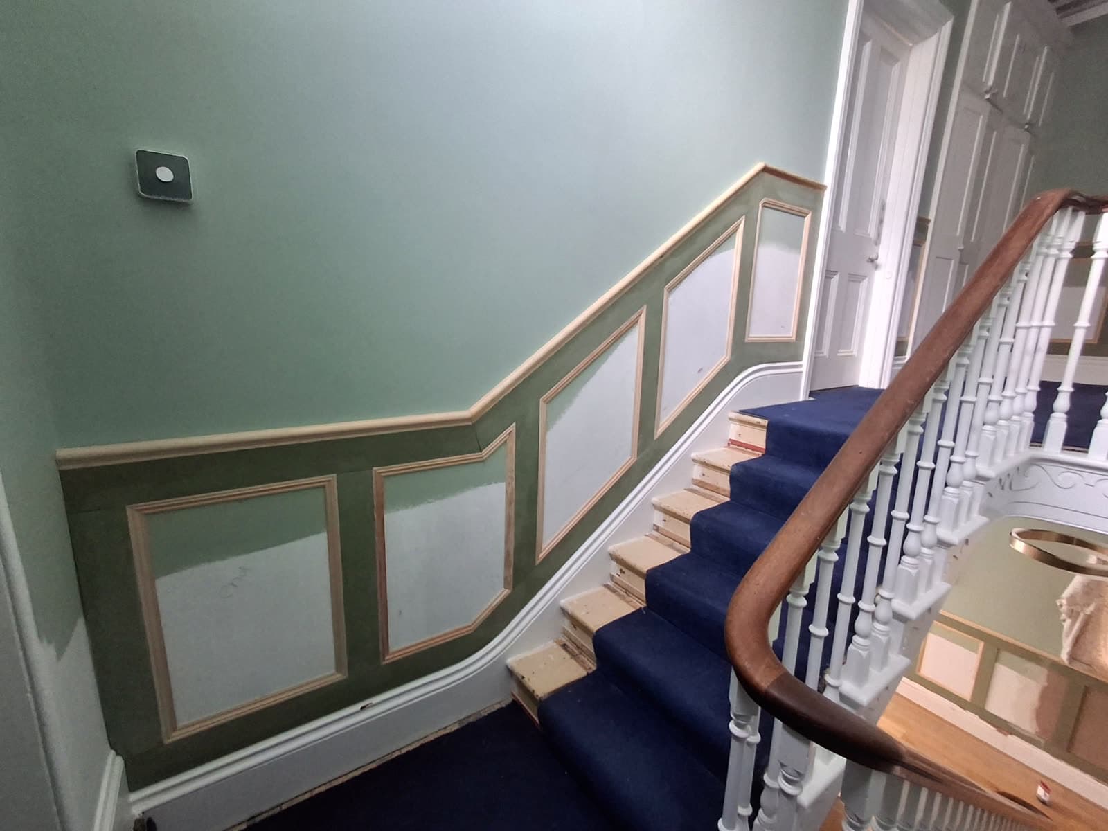 Wall panelling in a period home