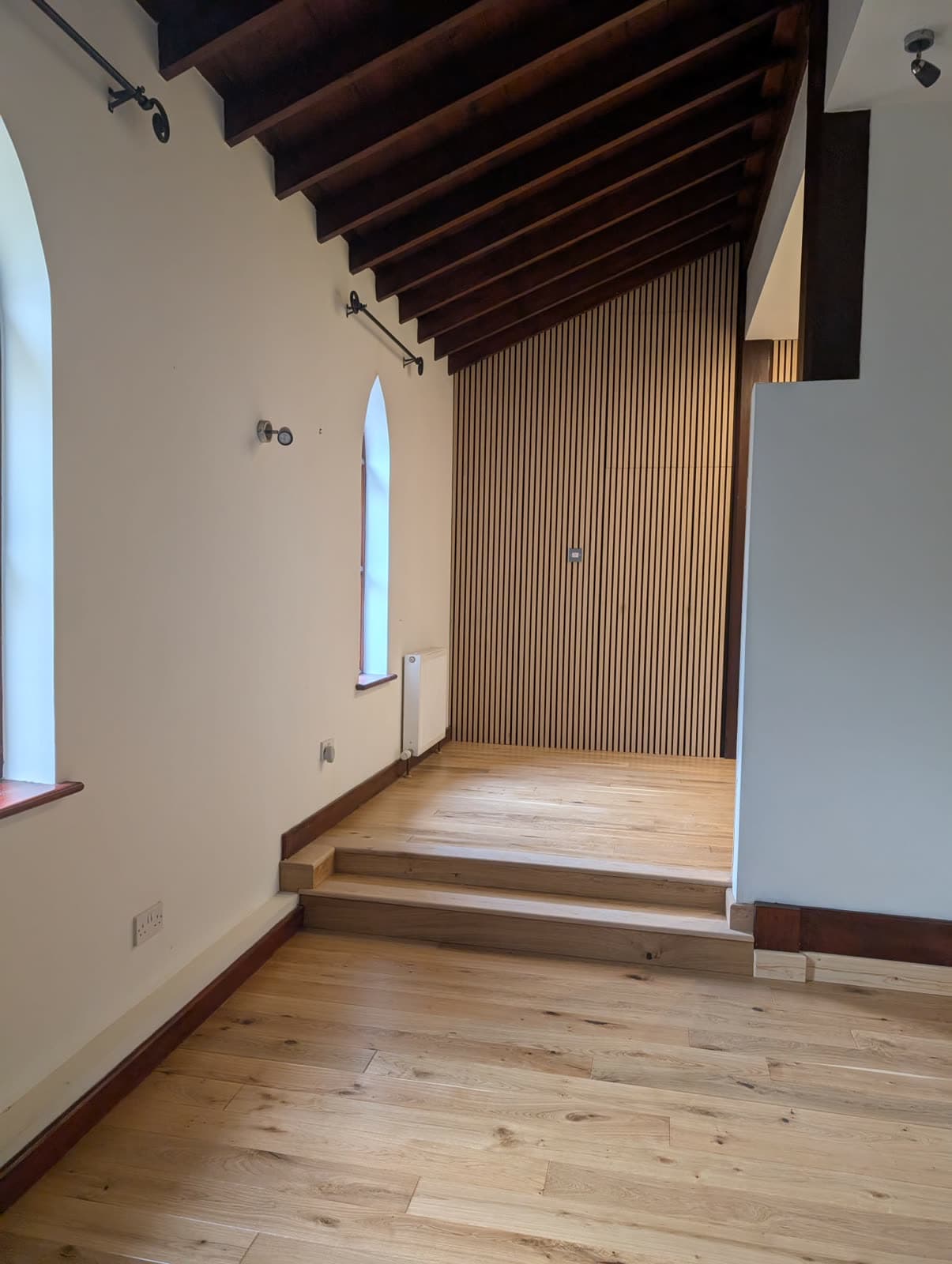 Solid oak floor in a heritage building
