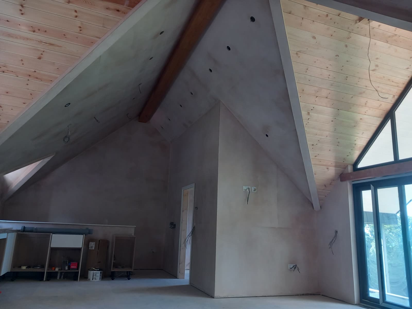 Vaulted extension at plaster stage